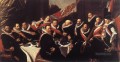セントジョージ市民衛兵将校の晩餐会 肖像画 オランダ黄金時代のフランス・ハルス